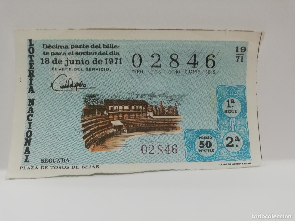 National Spanish Lottery: DECIMO LOTERIA NACIONAL. 1971. SORTEO N&ordm; 19.