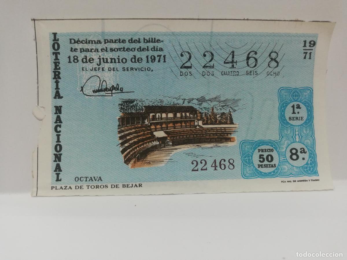 National Spanish Lottery: DECIMO LOTERIA NACIONAL. 1971. SORTEO N&ordm; 19.