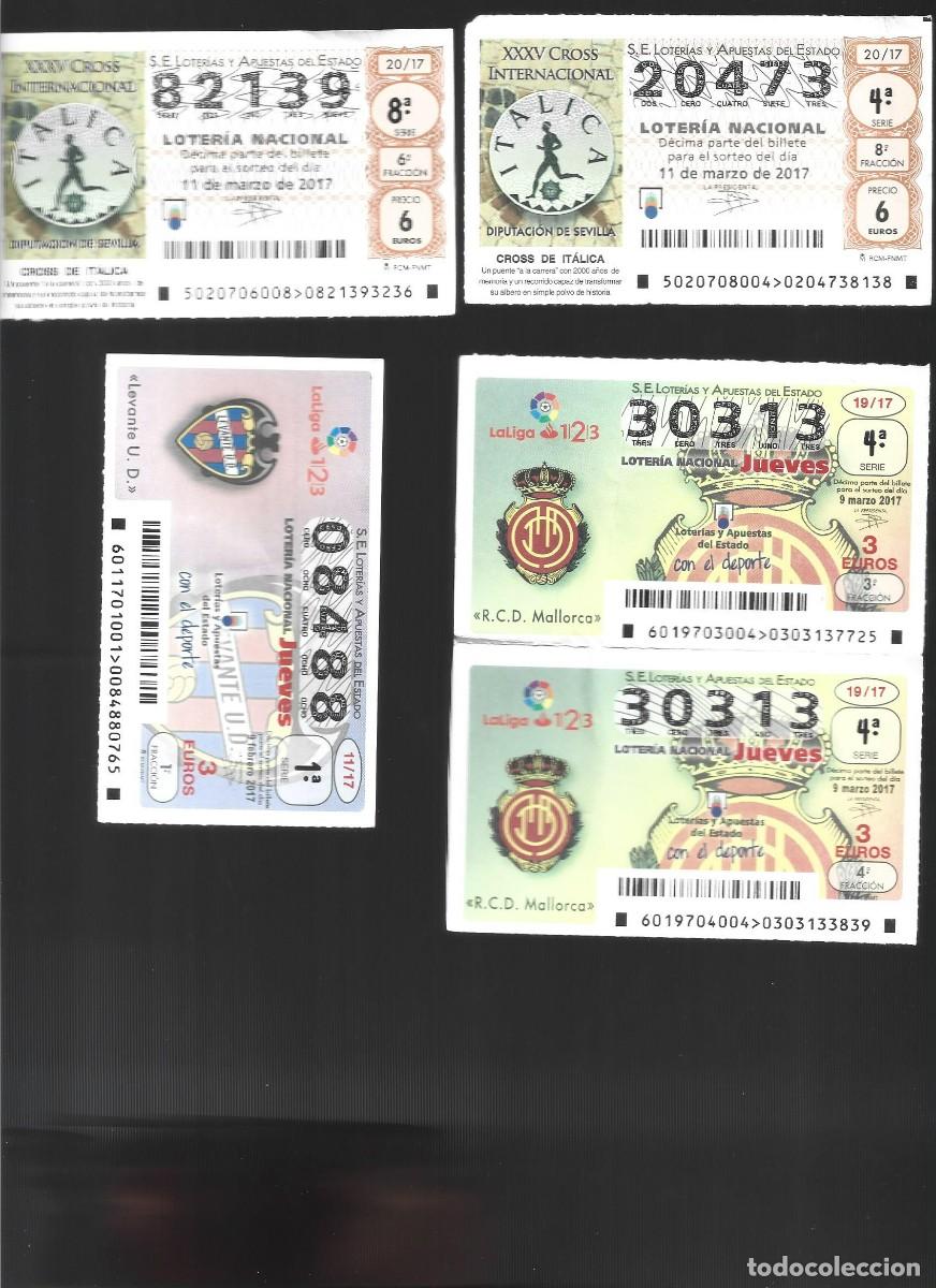 Loter&iacute;a Nacional: 1 LOTE DE 6 BILLETES DE LOTERIA NACIONAL DEL A&Ntilde;O 2017