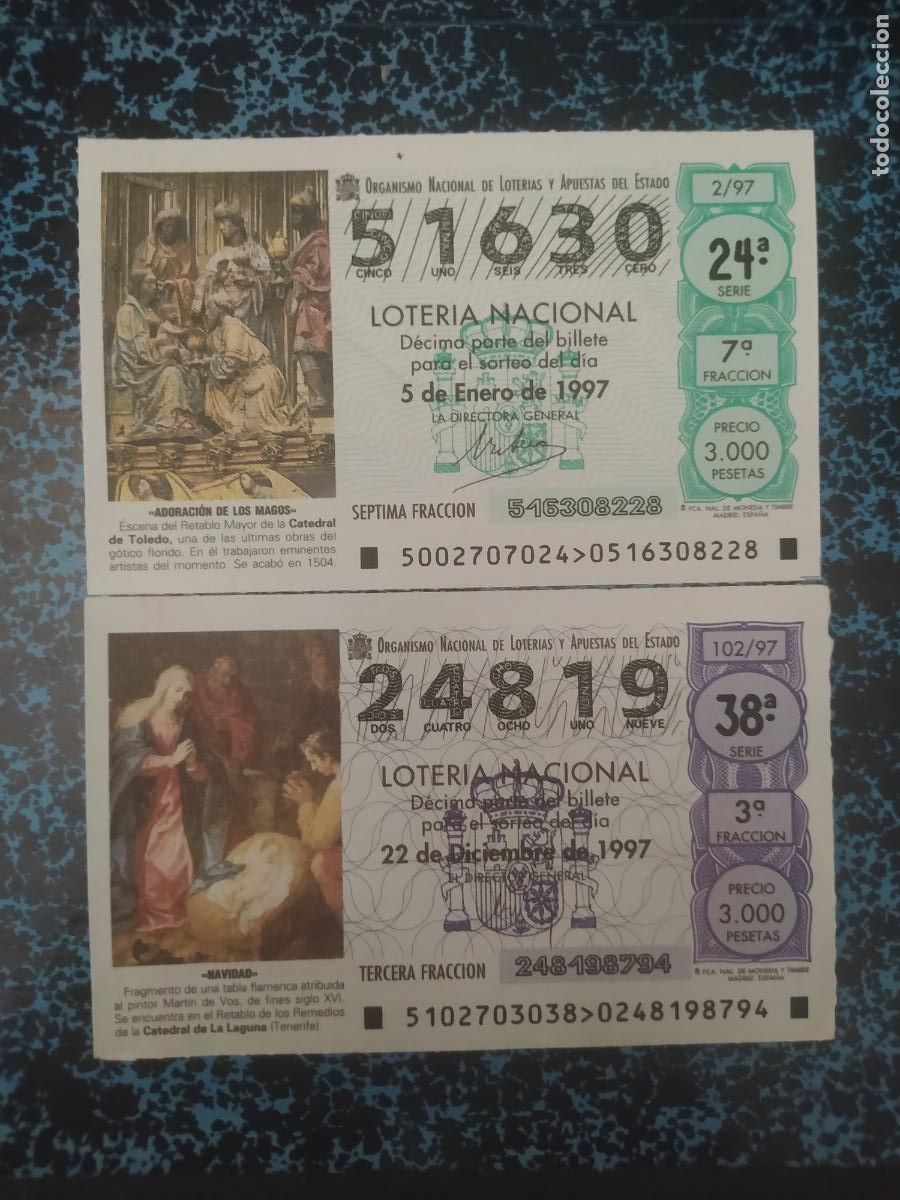 Nationale spanische Lotterie: LOTER&Iacute;A NACIONAL DEL SABADO - A&Ntilde;O 1997 COMPLETO -