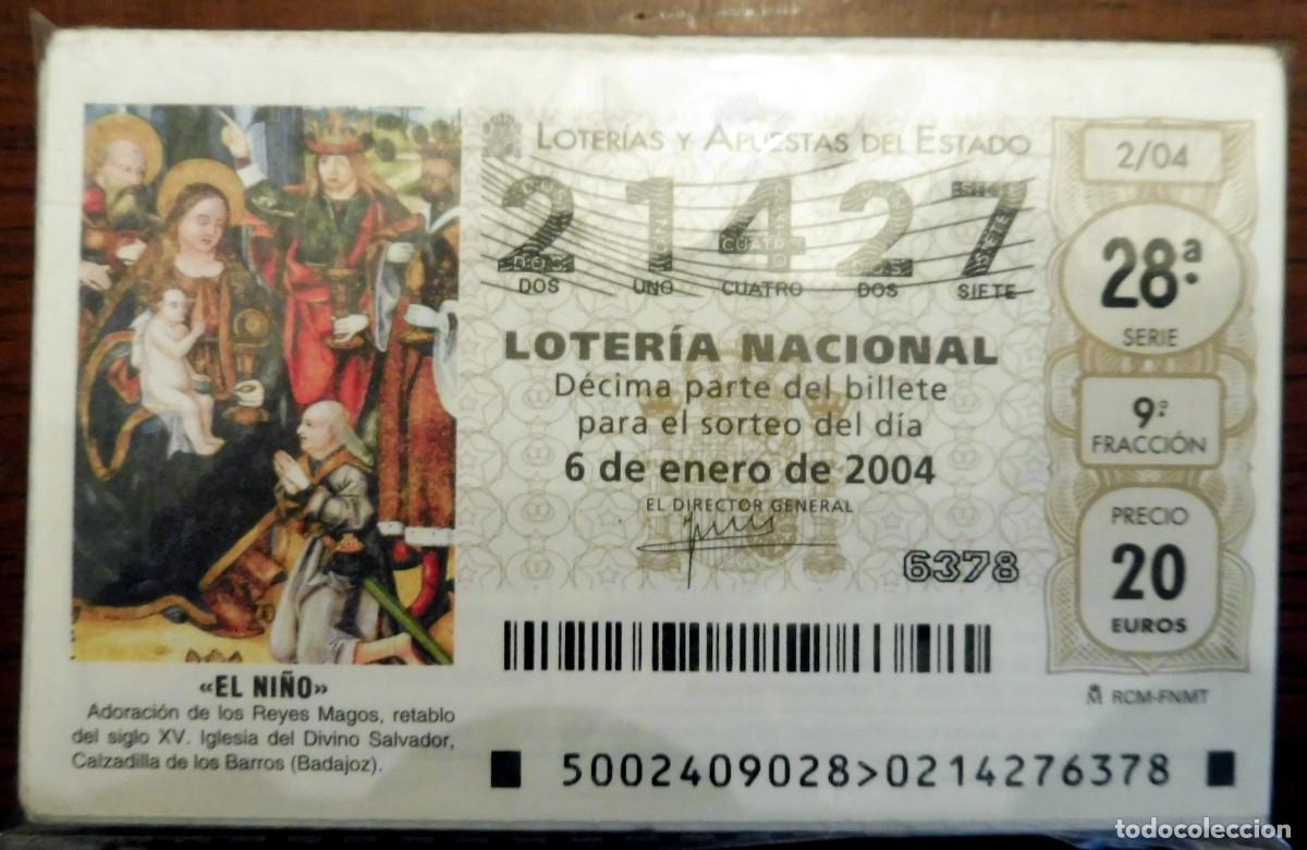 National Spanish Lottery: LOTERIA NACIONAL SABADOS - A&Ntilde;O 2004 COMPLETO - Atiendo listas de faltas