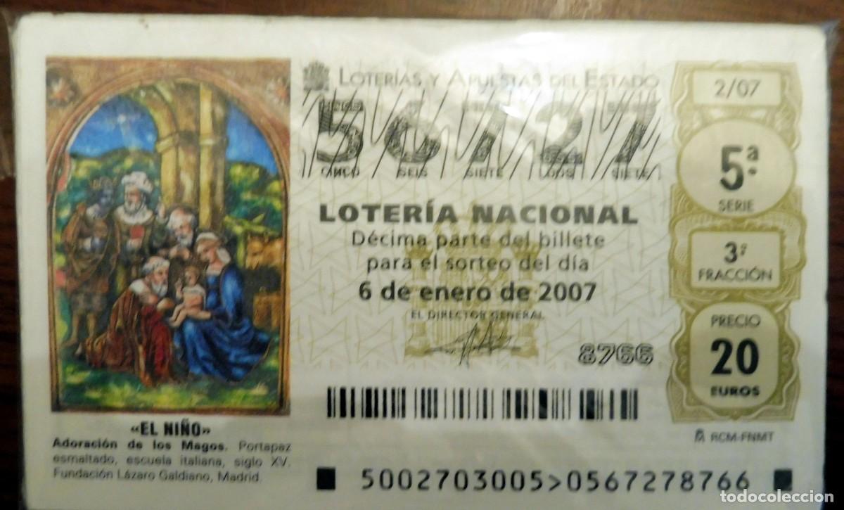 National Spanish Lottery: LOTERIA NACIONAL SABADOS - A&Ntilde;O 2007 COMPLETO - Atiendo listas de faltas