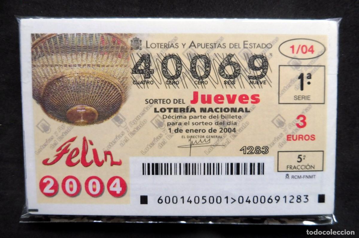 National Spanish Lottery: LOTERIA NACIONAL JUEVES - A&Ntilde;O 2004 COMPLETO - Atiendo listas de faltas