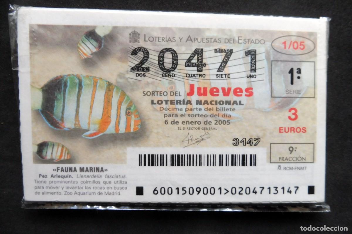 National Spanish Lottery: LOTERIA NACIONAL JUEVES - A&Ntilde;O 2005 COMPLETO - Atiendo listas de faltas