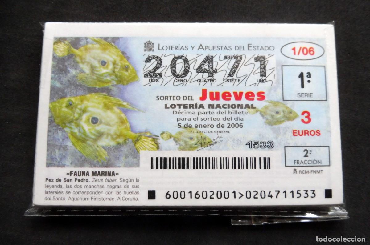 Nationale spanische Lotterie: LOTERIA NACIONAL JUEVES - A&Ntilde;O 2006 COMPLETO - Atiendo listas de faltas
