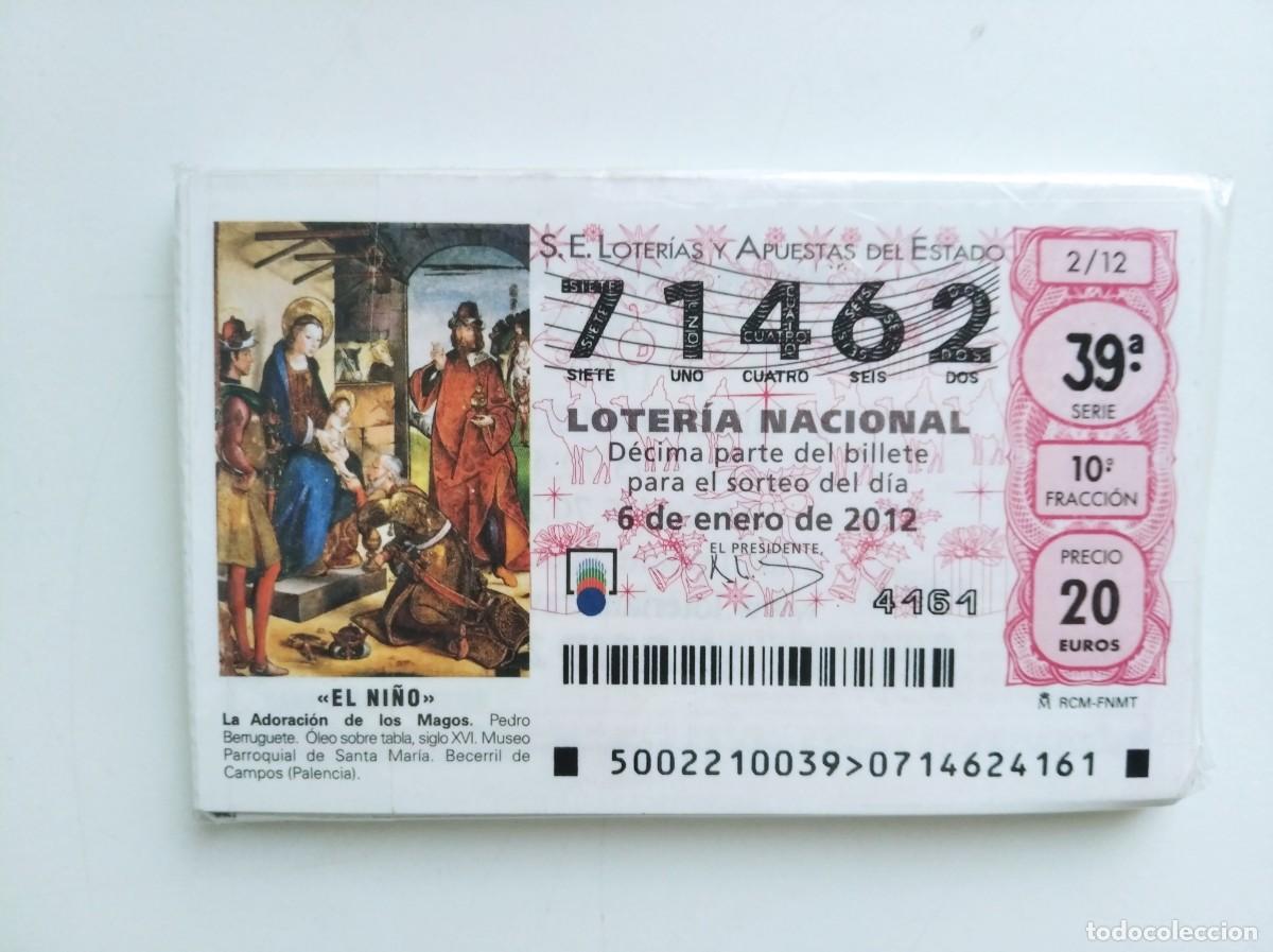 Loterie Nationale: LOTERIA NACIONAL. SORTEO DE LOS S&Aacute;BADOS. A&Ntilde;O 2012 COMPLETO