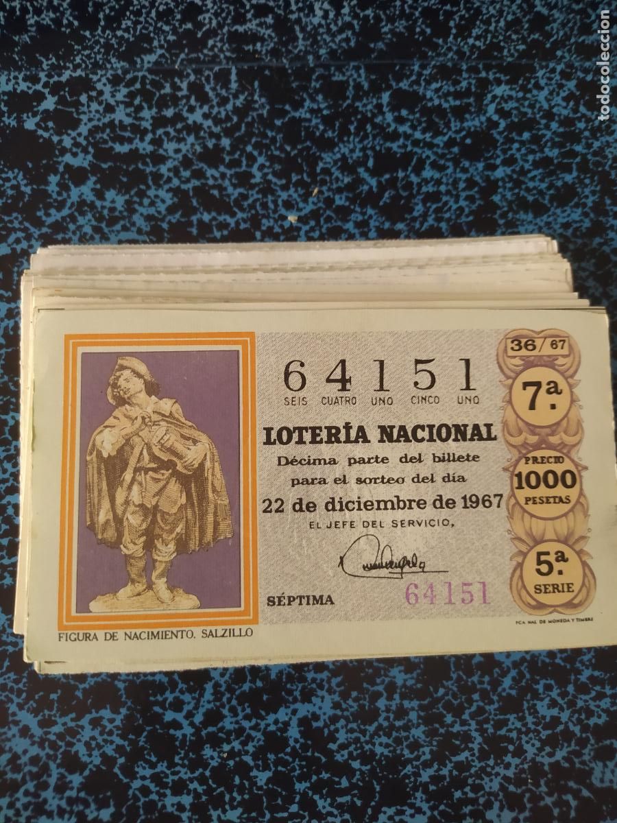 Lotaria Nacional: 58 A&Ntilde;OS DE LOTER&Iacute;A NACIONAL DE NAVIDAD - DESDE 1967 A 2024 - 58 D&Eacute;CIMOS -