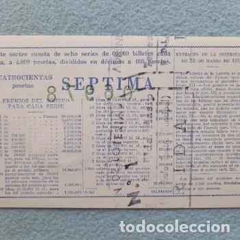 Loter&iacute;a nacional: D&eacute;cimo. Sorteo n&ordm;: 36 de 1959. - Foto 2