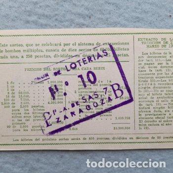 Loter&iacute;a nacional: D&eacute;cimo. Sorteo n&ordm;: 21 de 1964. - Foto 2