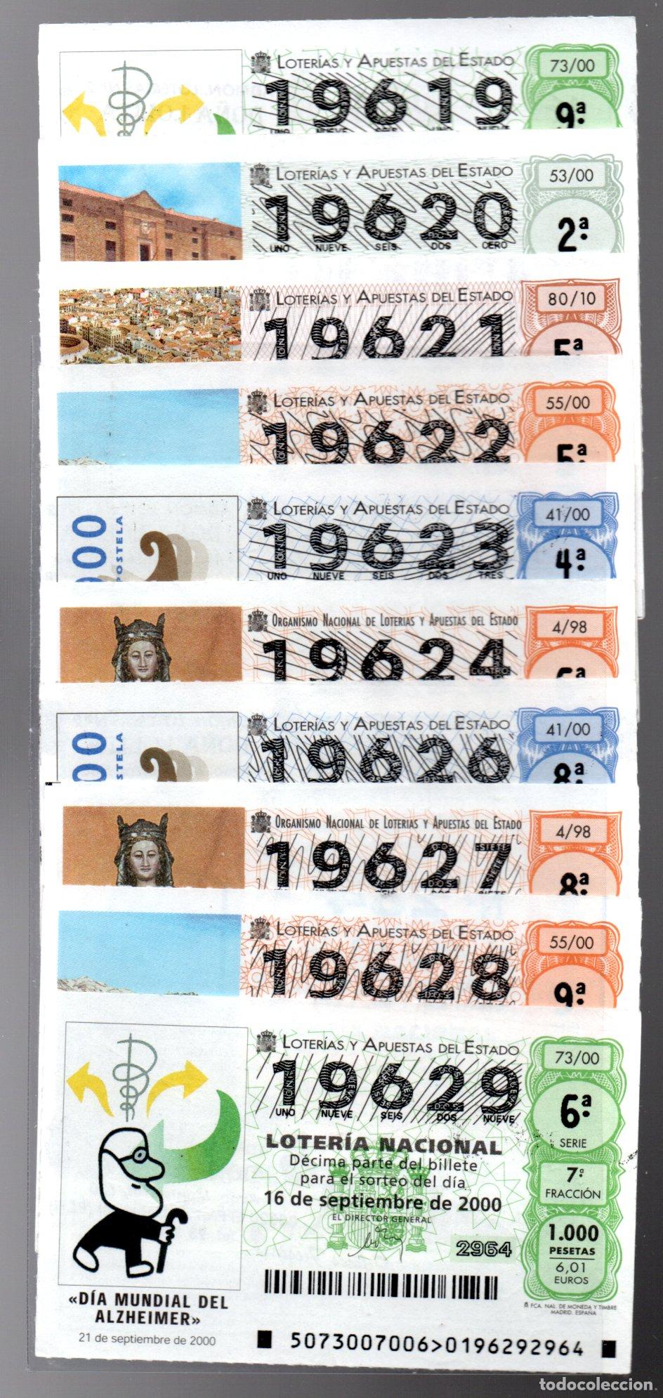 National Spanish Lottery: LOTERIA NACIONAL - 10 D&Eacute;CIMOS PARA CORRELATIVA -