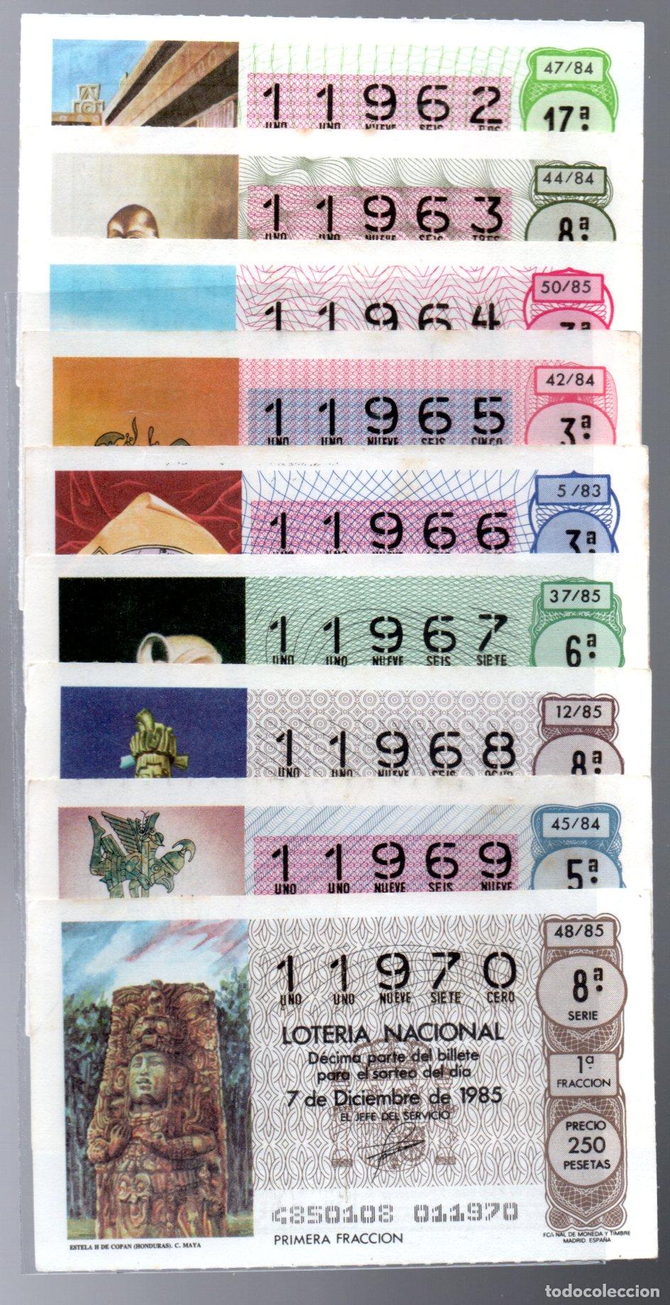 National Spanish Lottery: LOTERIA NACIONAL - 9 D&Eacute;CIMOS PARA CORRELATIVA -