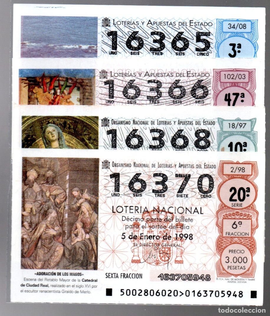 National Spanish Lottery: LOTERIA NACIONAL -4 D&Eacute;CIMOS PARA CORRELATIVA -