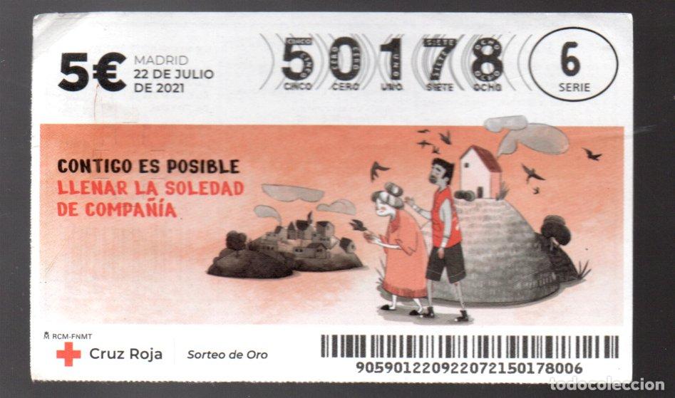 Nationale spanische Lotterie: SORTEO DE ORO DE LA CRUZ ROJA - 22 DE JULIO DE 2021 -