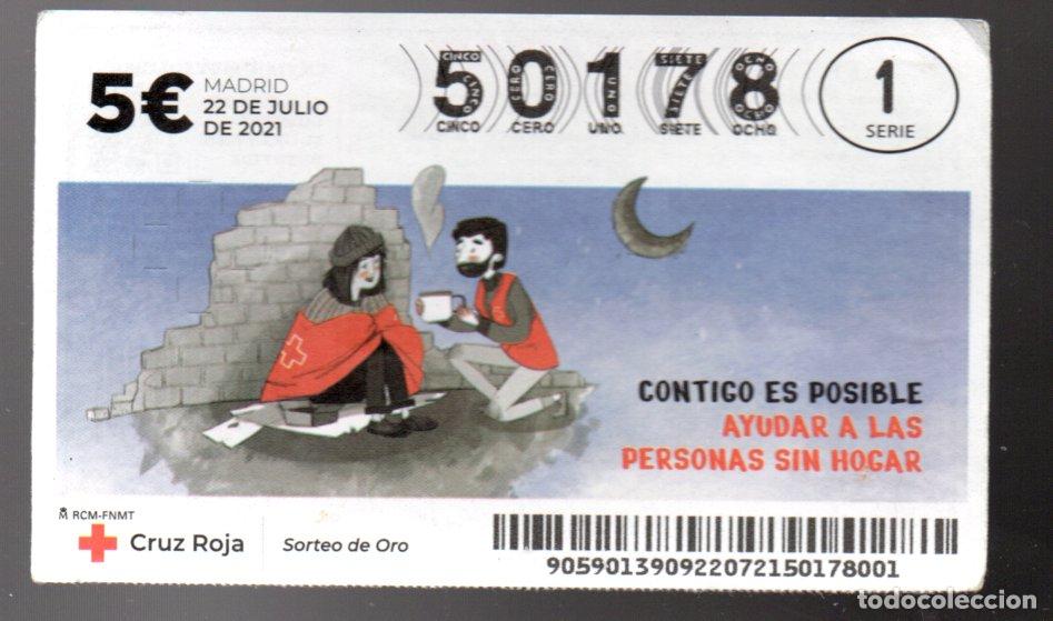 Nationale spanische Lotterie: SORTEO DE ORO DE LA CRUZ ROJA - 22 DE JULIO DE 2021 -