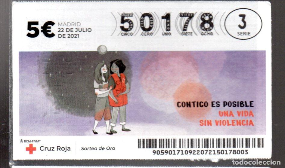Nationale spanische Lotterie: SORTEO DE ORO DE LA CRUZ ROJA - 22 DE JULIO DE 2021 -