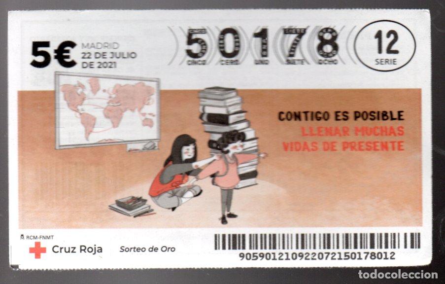 Nationale spanische Lotterie: SORTEO DE ORO DE LA CRUZ ROJA - 22 DE JULIO DE 2021 -