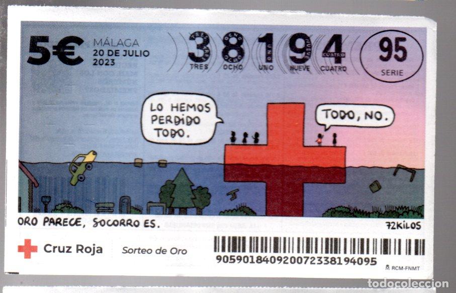 Nationale spanische Lotterie: SORTEO DE ORO DE LA CRUZ ROJA - 20 DE JULIO DE 2023 -