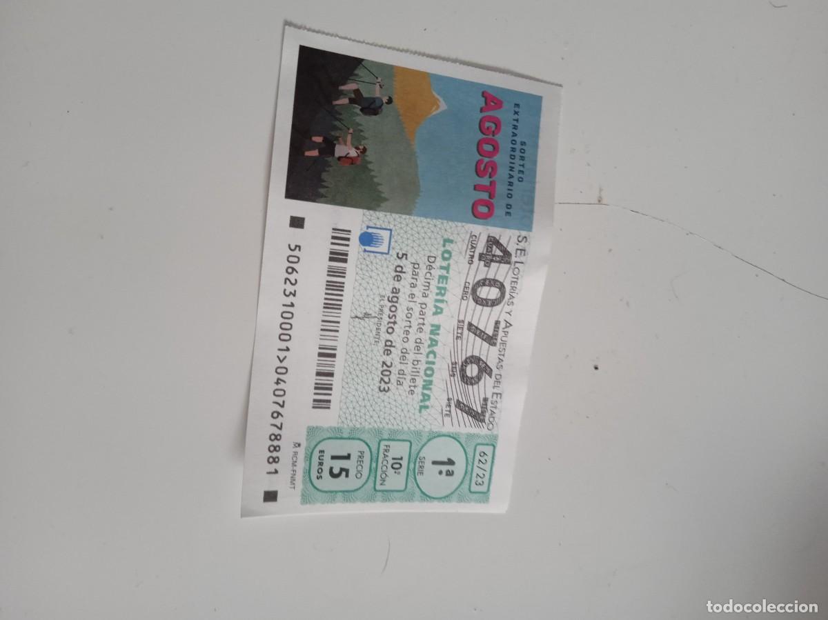 National Spanish Lottery: C-ITH LOTERIA NACIONAL SORTEO EXTRAORDINARIO AGOSTO
