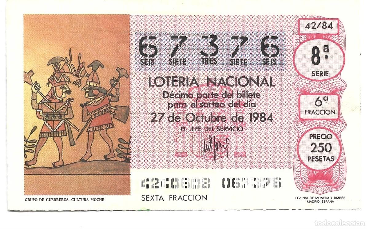 Lotteria Nationale Spagnola: UN DECIMO DE LOTERIA NACIONAL CAPA CUA N&ordm; 67376