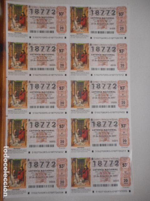 National Spanish Lottery: LOTE DE BILLETES DE LOTER&Iacute;A. A&Ntilde;O 2008