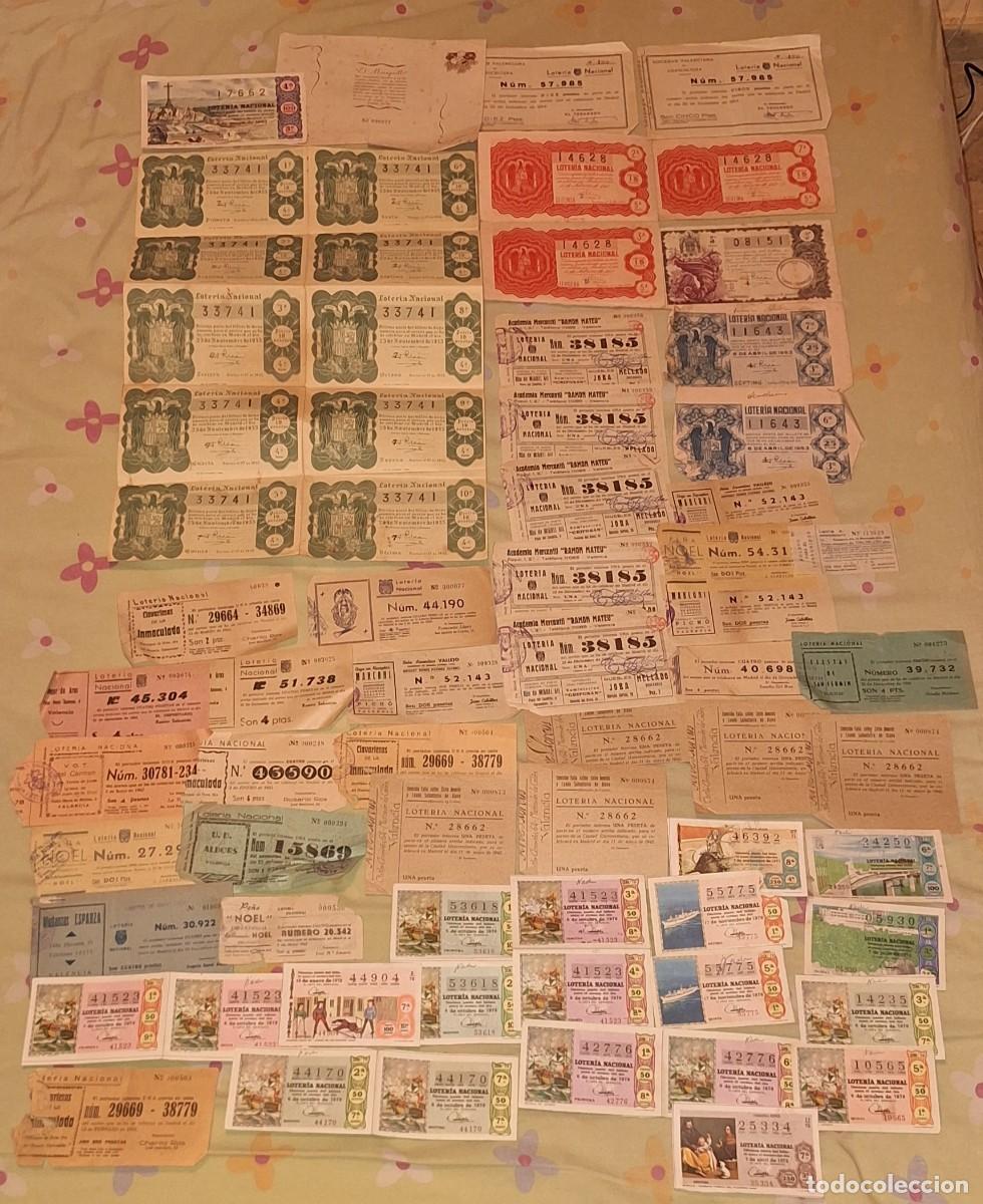 National Spanish Lottery: Lote Decimos - Papeletas Loter&iacute;a Nacional -