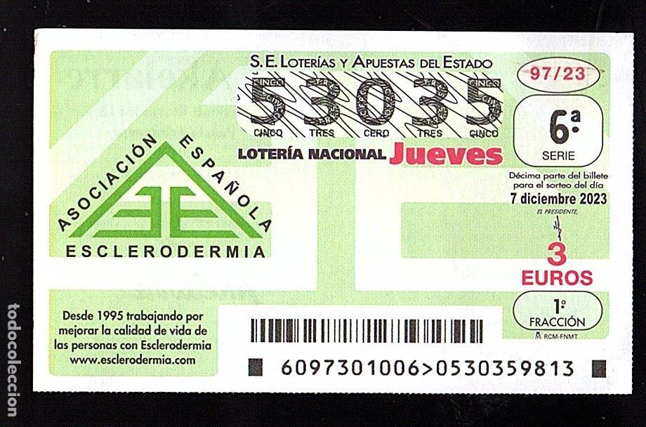 National Spanish Lottery: LOTER&Iacute;A NACIONAL - SORTEO 97/23 - NUMERO CAPIC&Uacute;A -