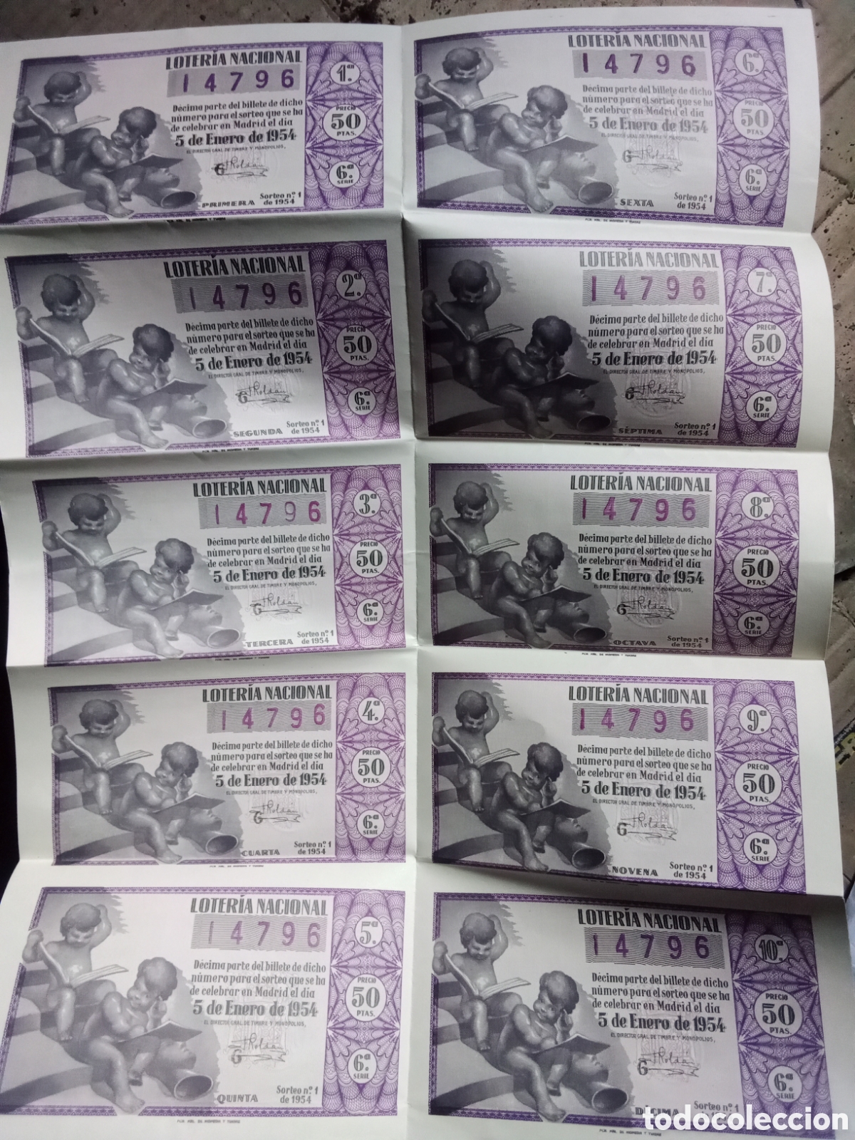 Loter&iacute;a Nacional: LOTERIA NACIONAL - 5 DE ENERO DE 1954