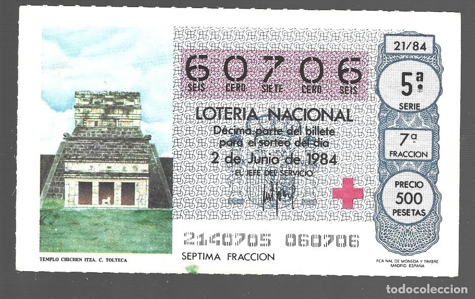 Lotteria Nationale Spagnola: UN DECIMO DE LOTERIA NACIONAL CAPA CUA N&ordm; 60706