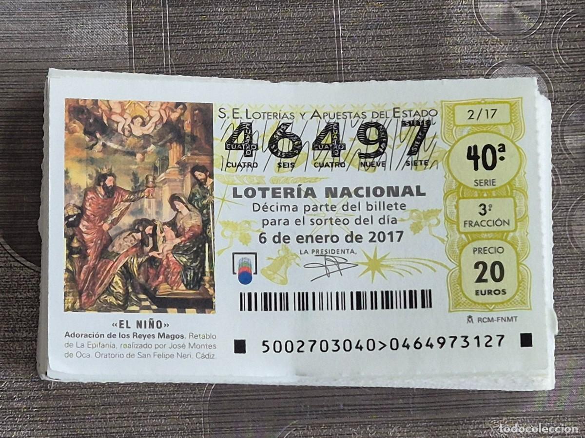 Loterie Nationale: LOTER&Iacute;A NACIONAL, SORTEO S&Aacute;BADOS, A&Ntilde;O 2017 COMPLETO, BUENO