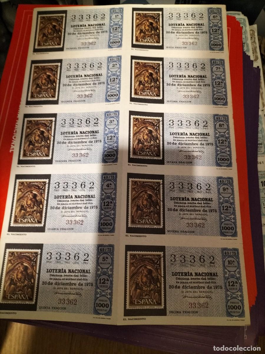 Loterie Nationale: 1 BILLETE LOTERIA SABADO - 20 DICIEMBRE 1975 - 49/75 - NAVIDAD - FILATELIA SELLOS - EL NACIMIENTO