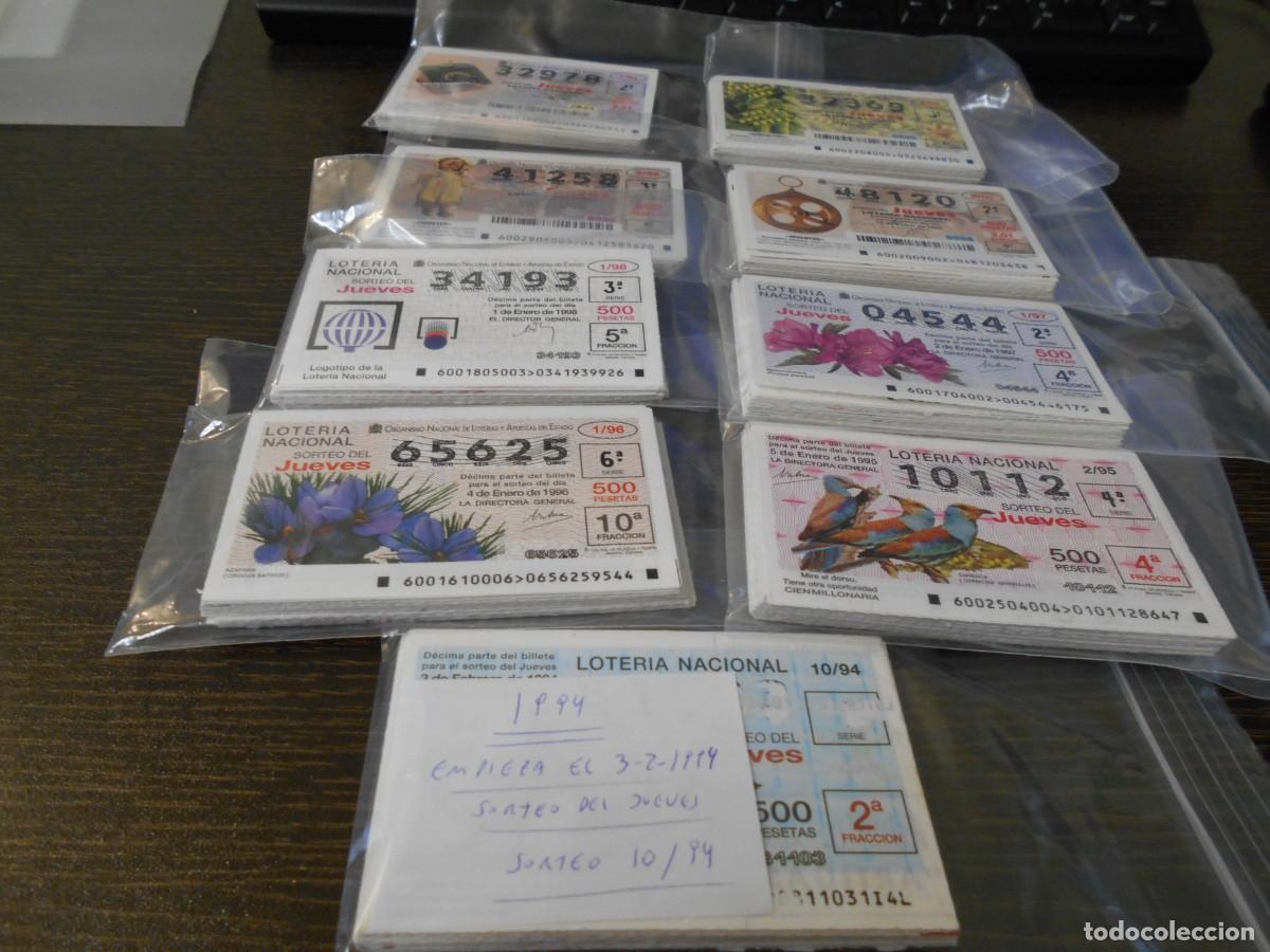 Loter&iacute;a Nacional: LOTERIA DEL JUEVES-1994 A 2002-DECIMOS SUELTOS-10 C&Eacute;NTIMOS DE EURO UNIDAD