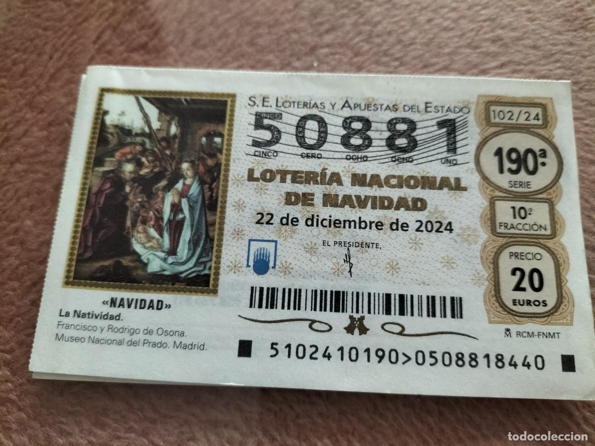 Loterie Nationale: 1 D&Eacute;CIMO LOTERIA SABADO 22 DICIEMBRE 2024 - 102/74 SORTEO NAVIDAD