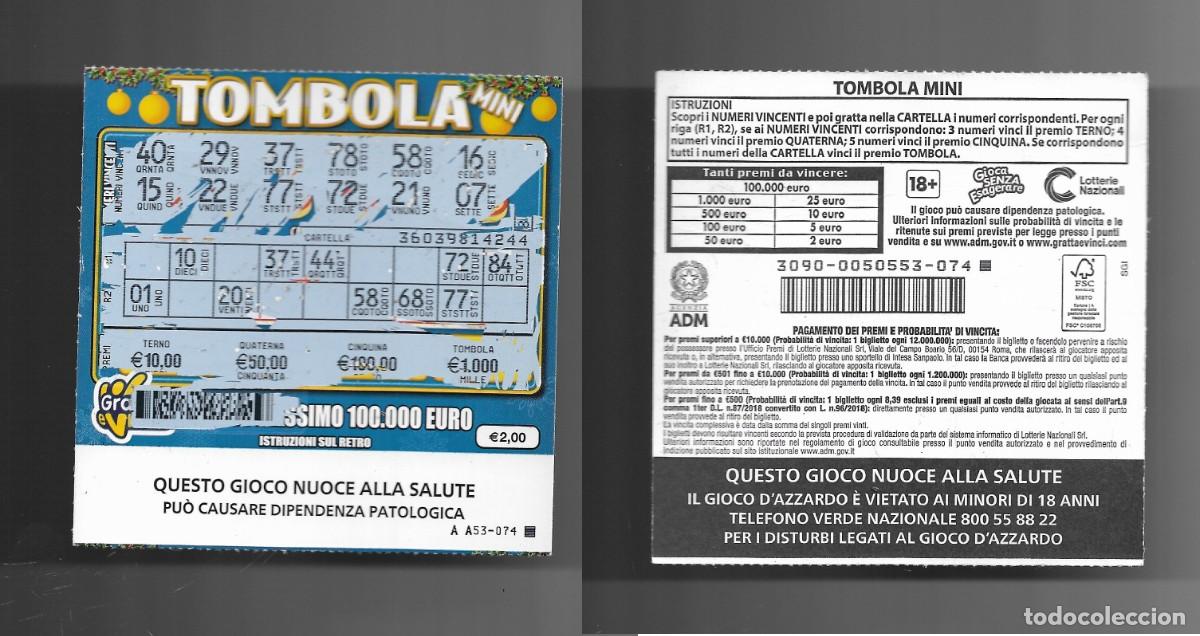 Loter&iacute;a Nacional: Gratta e Vinci - Mini Tombola - Lotto 3090