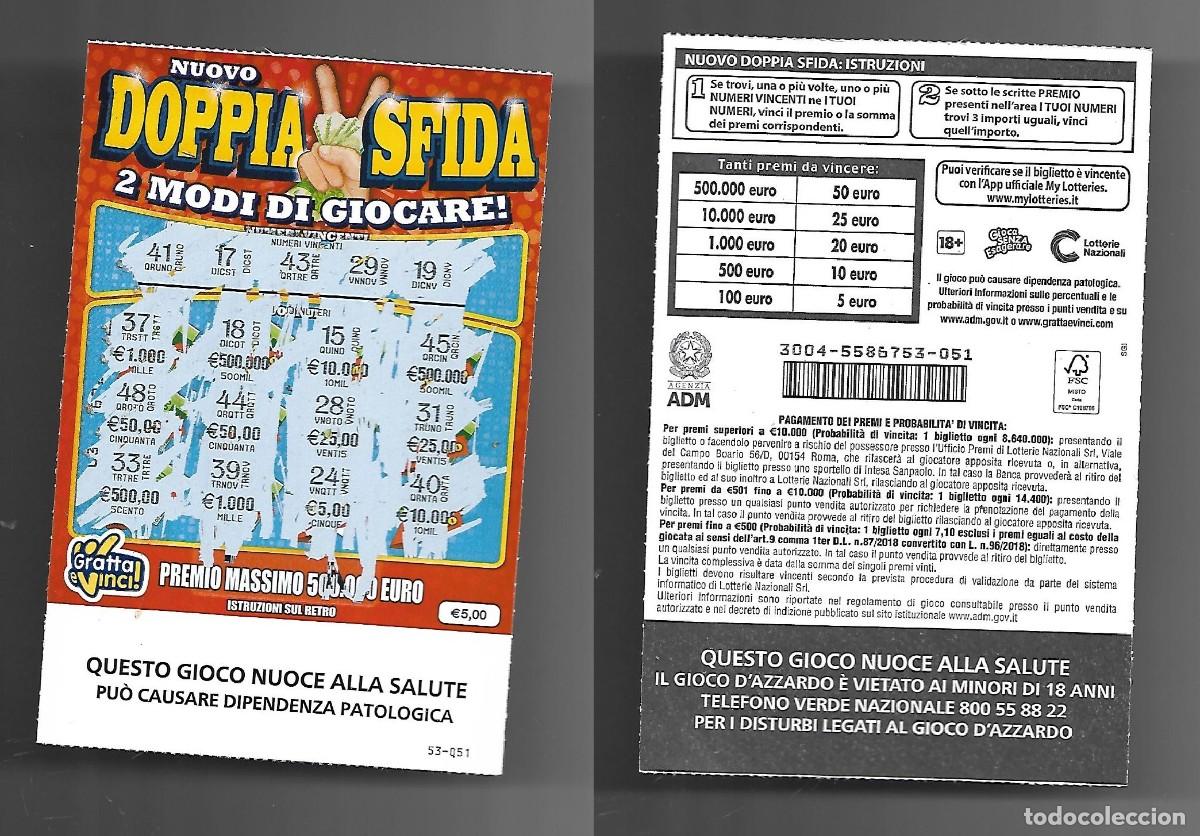 Loter&iacute;a nacional: Gratta e Vinci - Nuovo Doppia Sfida - Lotto 3004 - II