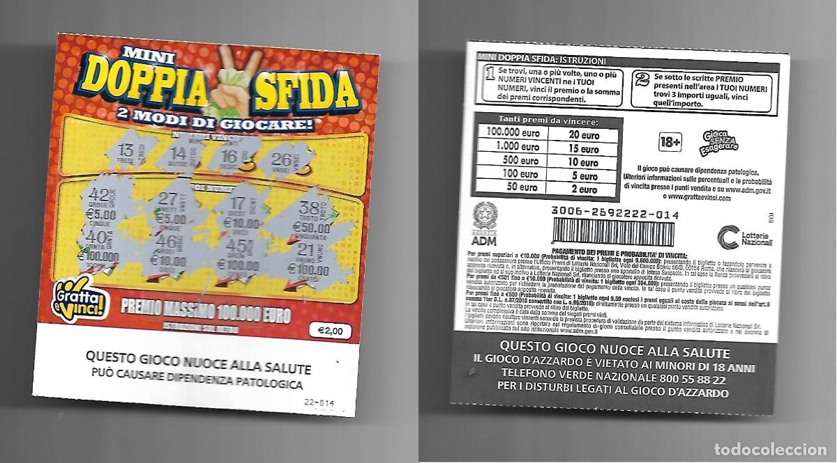 Loter&iacute;a nacional: Gratta e Vinci - Mini Doppia Sfida - Lotto 3006