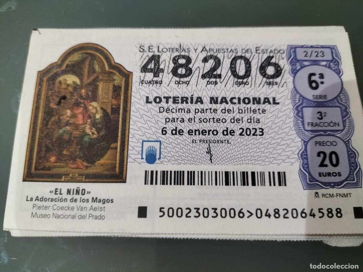 Loterie Nationale: 1 D&Eacute;CIMO LOTERIA SABADO - 6 ENERO 2023 - 2/23 - EL NI&Ntilde;O - ADORACION REYES MAGOS