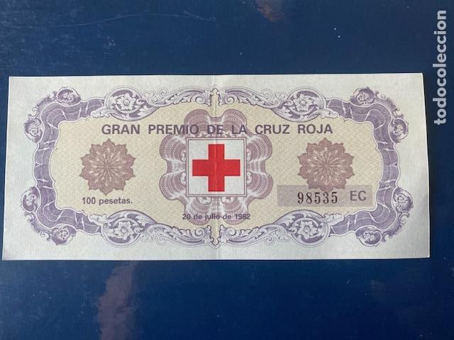 Loter&iacute;a nacional: Gran Premio de la Cruz Roja, 28 de Julio de 1982.