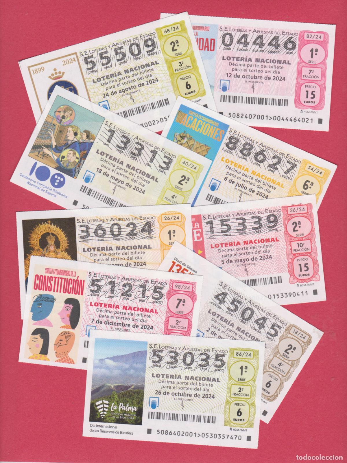 Nationale spanische Lotterie: LOTERIA A&Ntilde;O COMPLETO 2024 51 DECIMOS DE LOS SABADOS