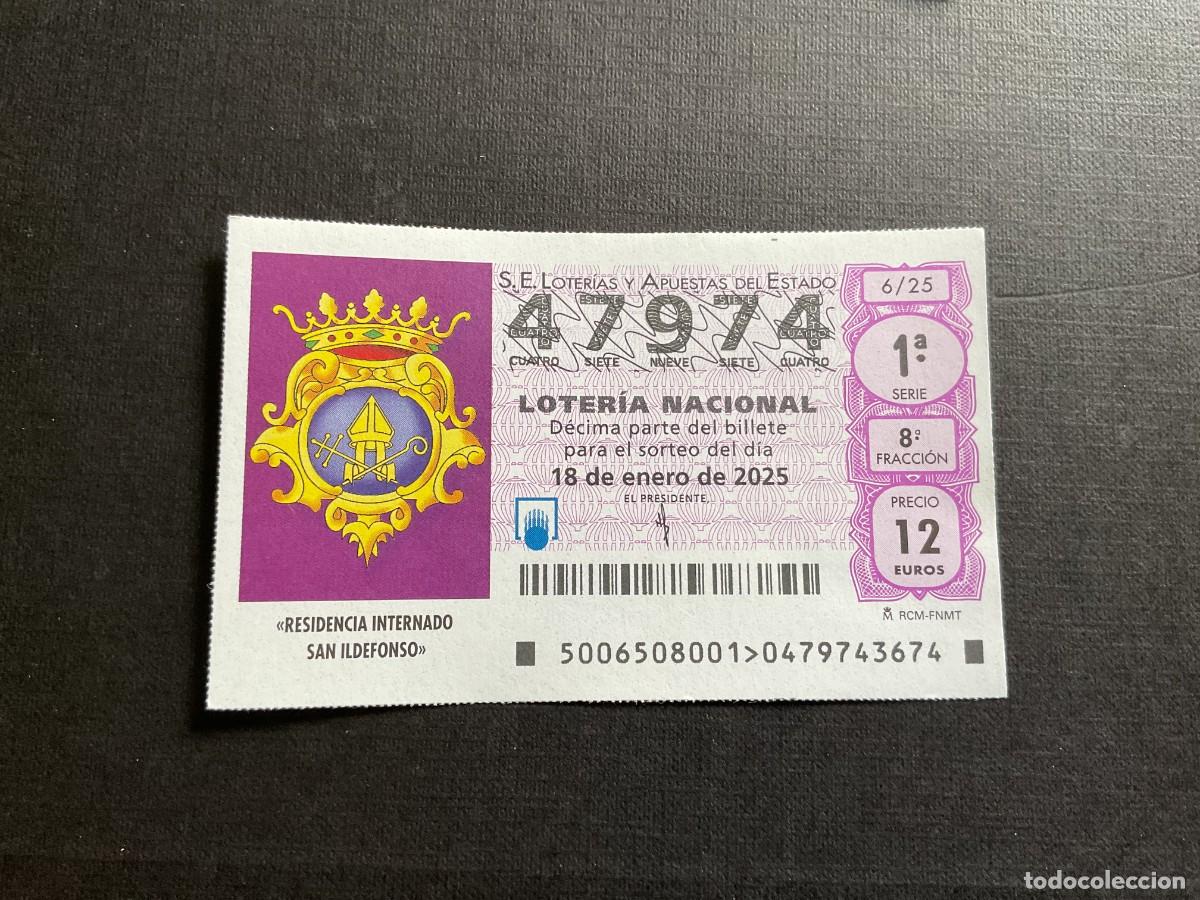 National Spanish Lottery: DECIMO LOTERIA SABADO N&ordm; 47974 SORTEO 06 A&Ntilde;O 2025. NUMERO CAPICUA