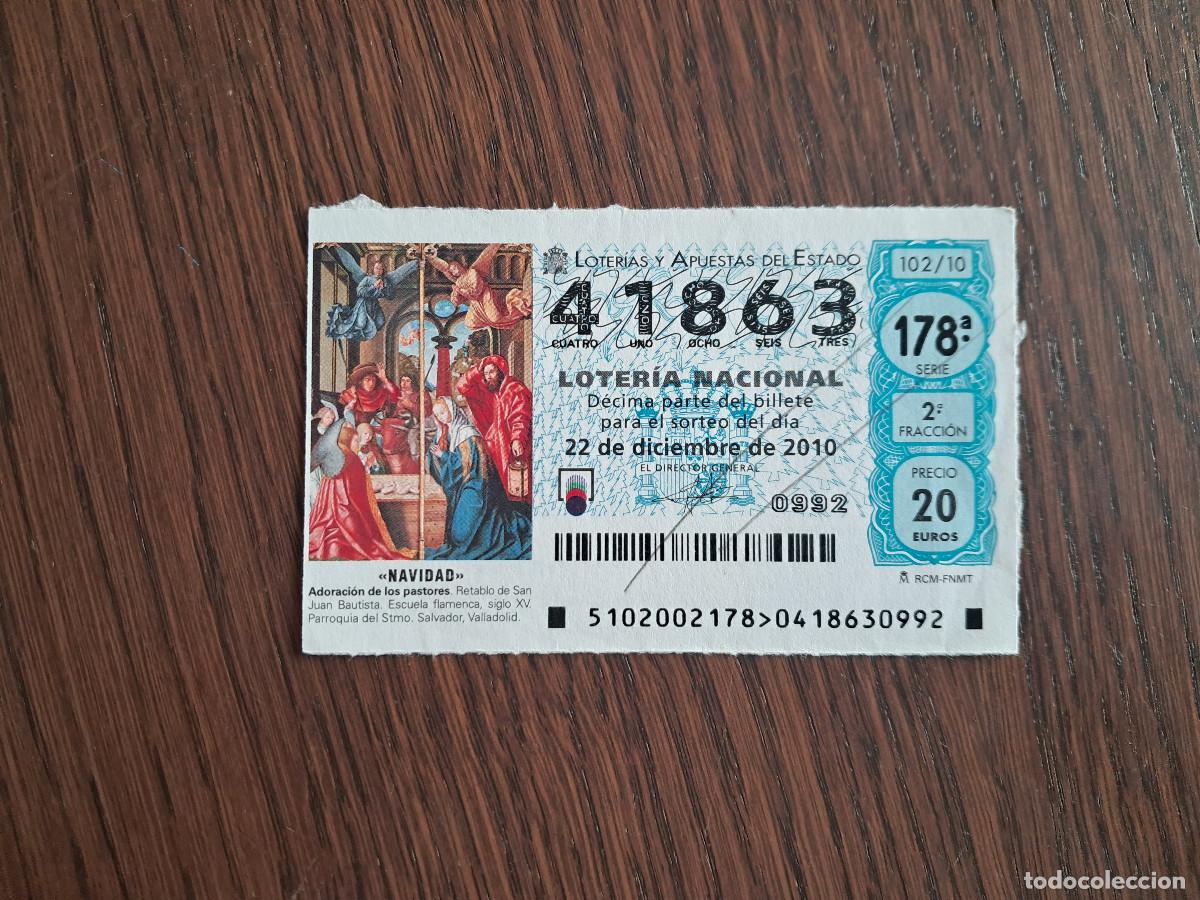National Spanish Lottery: d&eacute;cimo loter&iacute;a nacional de d&iacute;a 22-12-10, extra de navidad, sorteo 102/10