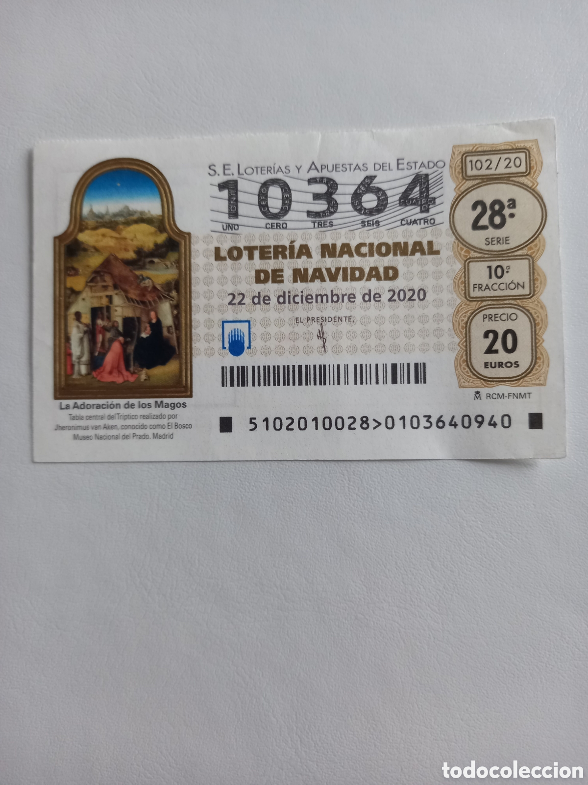 National Spanish Lottery: LOTER&Iacute;A NAVIDAD 22 DICIEMBRE 2020 - LA ADORACI&Oacute;N DE LOS MAGOS
