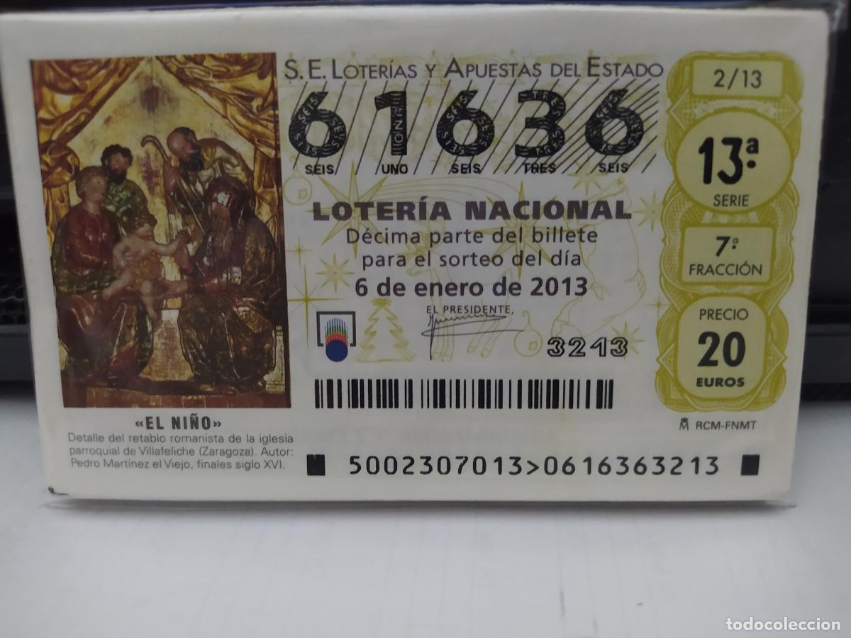 Nationale spanische Lotterie: LOTER&Iacute;A NACIONAL DEL S&Aacute;BADO - A&Ntilde;O 2013 COMPLETO -