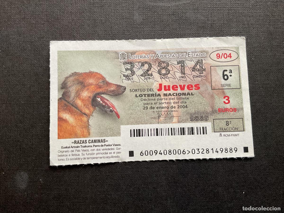 National Spanish Lottery: DECIMO LOTERIA JUEVES N&ordm; 32814 SORTEO 09 A&Ntilde;O 2004