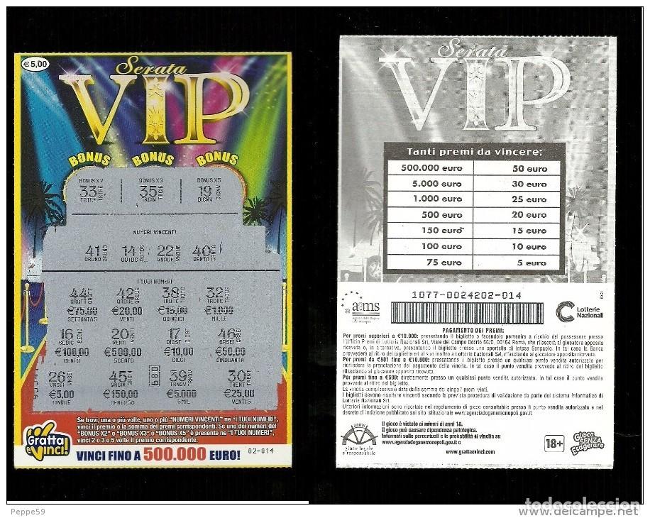 National Spanish Lottery: Gratta e Vinci - VIP - Lotto 1077