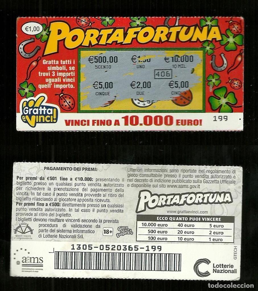 National Spanish Lottery: Gratta e Vinci - Portafortuna - Lotto 1305