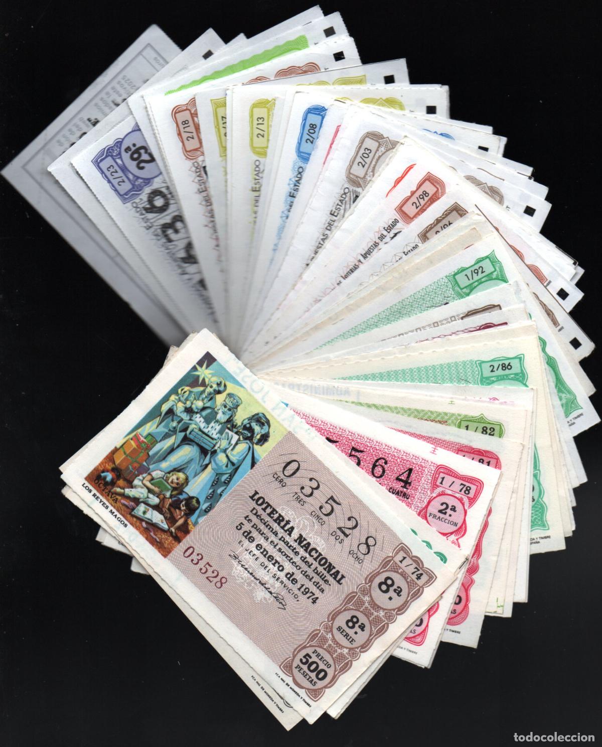 National Spanish Lottery: LOTER&Iacute;A NACIONAL - 52 A&Ntilde;OS DE SORTEOS DEL NI&Ntilde;O DESDE 1974 A 2025 - 52 D&Eacute;CIMOS -