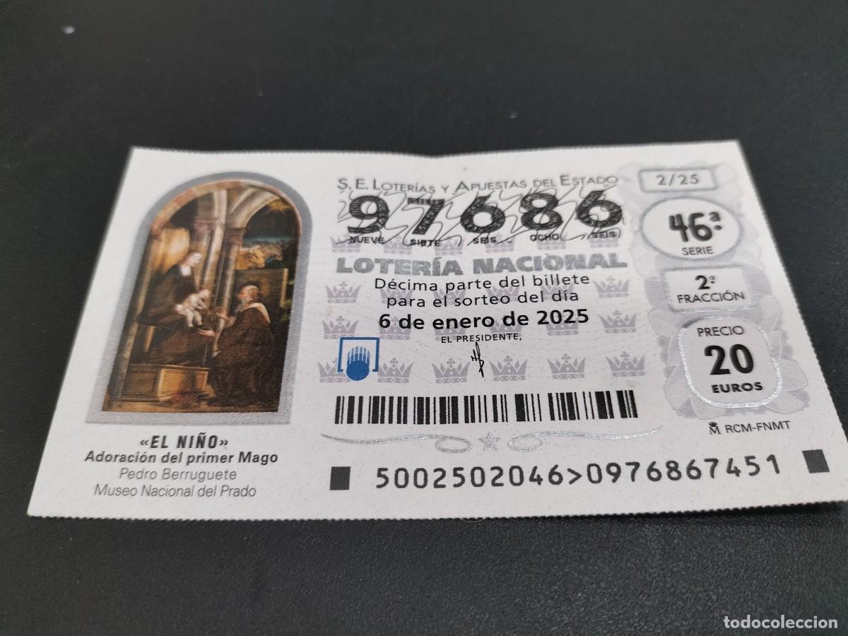 Loterie Nationale: 1 D&Eacute;CIMO LOTERIA SABADO 6 ENERO 2025 - 2/25 - EL NI&Ntilde;O REYES MAGOS PRADO