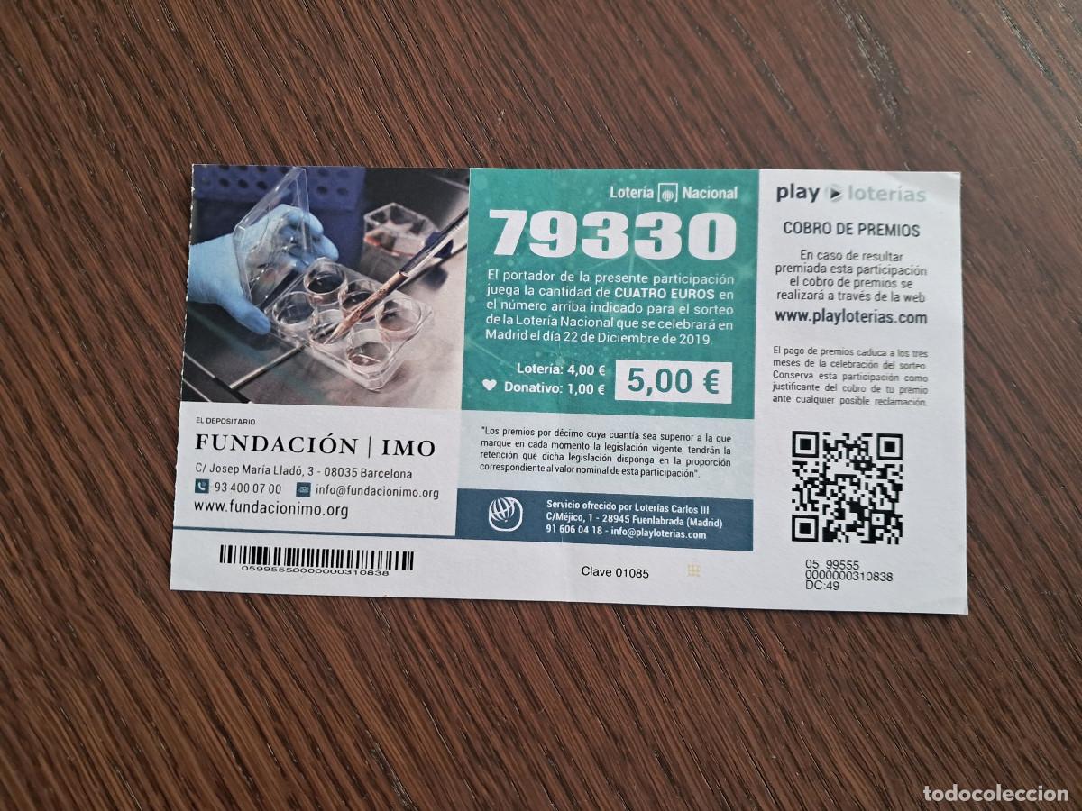 National Spanish Lottery: participaci&oacute;n de loter&iacute;a de navidad, 22-12-19, Fundaci&oacute;n Imo, Barcelona.