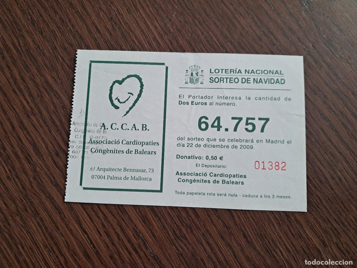 National Spanish Lottery: participaci&oacute;n loter&iacute;a de navidad, 22-12-09, ACCAB, associaci&oacute; cardiopaties cong&egrave;nites Balears.