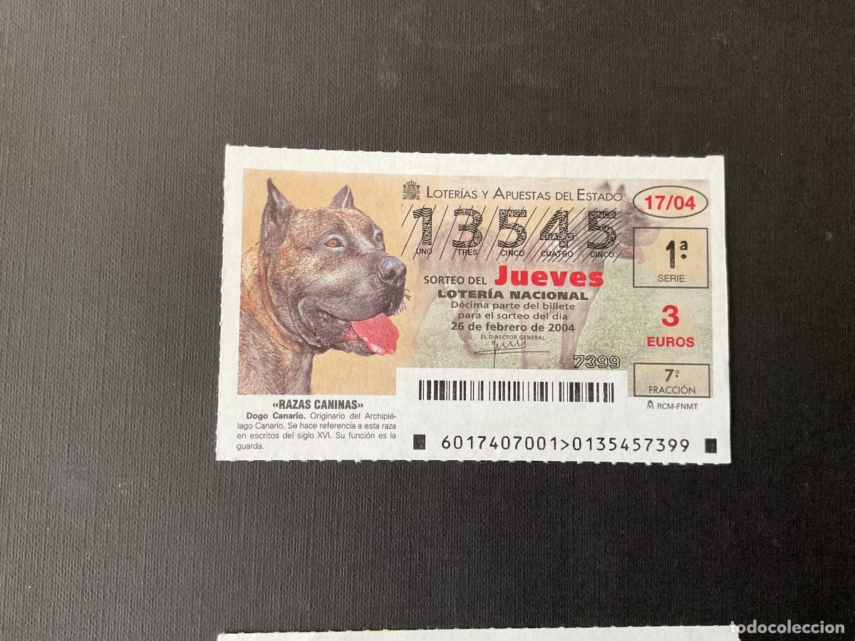 Nationale spanische Lotterie: DECIMO LOTERIA JUEVES N&ordm; 13545 SORTEO 17 A&Ntilde;O 2004